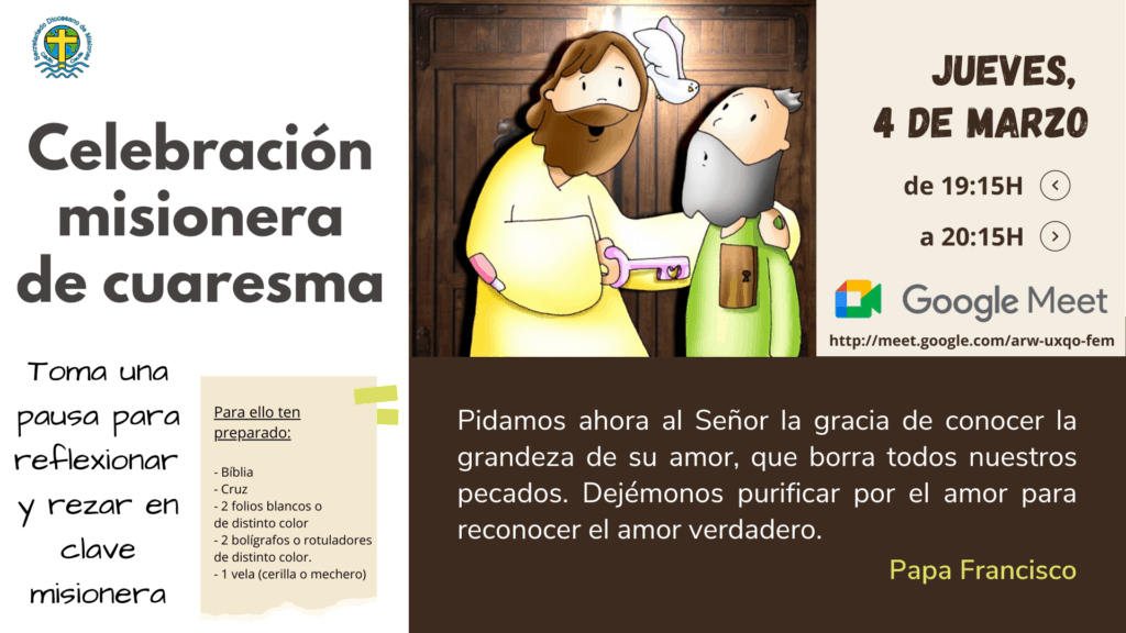 Invitación a Oración misionera de Cuaresma